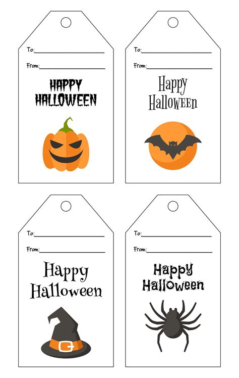 Happy Halloween Tags Free Printable